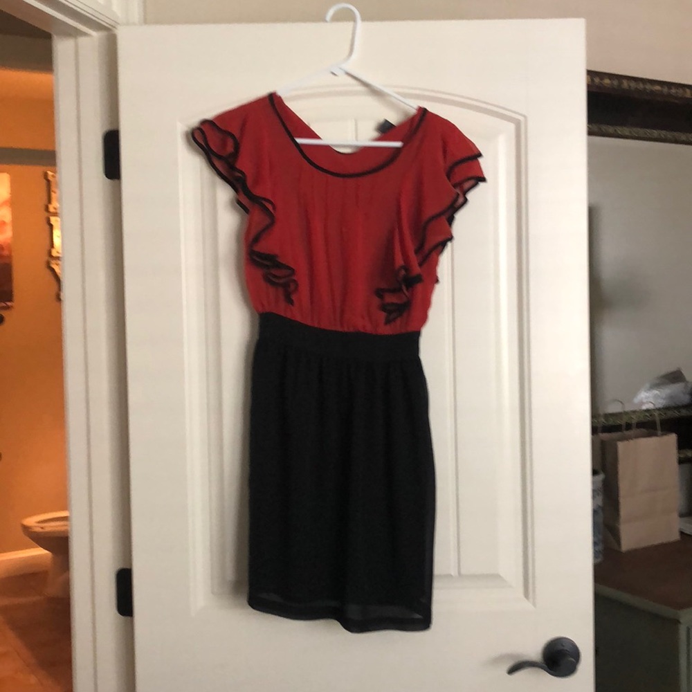 Ruffle Sleeve Dress